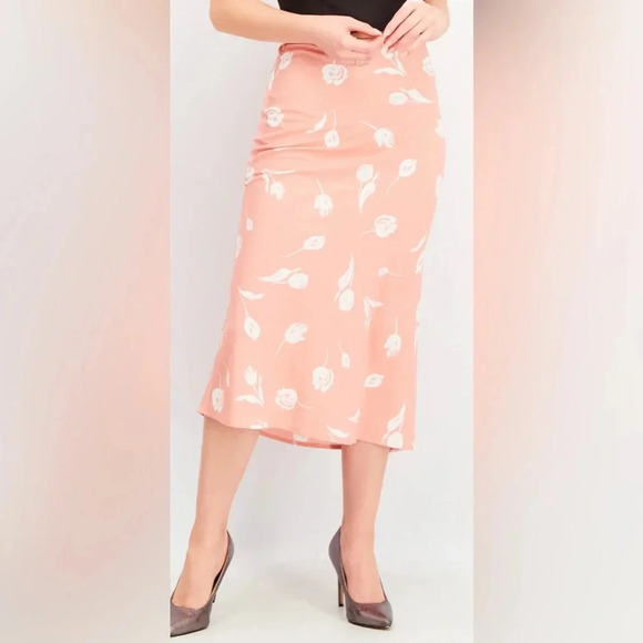 Forever 21 women’s print midi skirt sz S NWt #001 - Picture 1 of 4